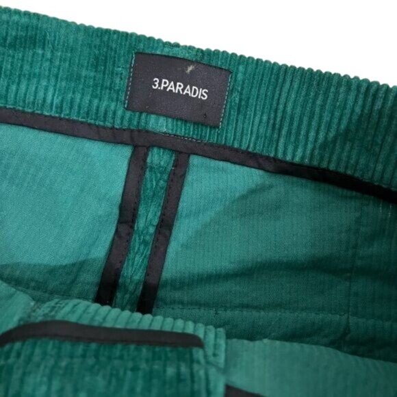 3.PARADIS PINO MULTI CORDUROY CARGO POCKET PANTS IN GREEN - Picture 7 of 7